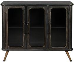 Dutchbone Черна метална витрина 100x80x37 cm Denza - Dutchbone (4300020)