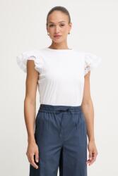 Twinset női pamut t-shirt - fehér M - answear - 53 990 Ft