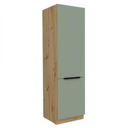TEMPO KONDELA Dulăpior înalt, aquamarine/stejar artisan, ARSANY 60 DK-210 2F