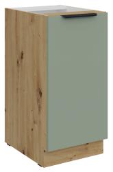 TEMPO KONDELA Dulăpior inferior, aquamarine/stejar artisan, ARSANY 40 D 1F BB
