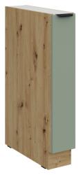 TEMPO KONDELA Dulăpior inferior cu coş extensibil, aquamarine/stejar artisan, ARSANY 15 D CARGO BB