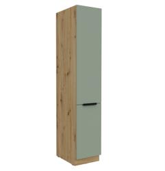 TEMPO KONDELA Dulăpior înalt, aquamarine/stejar artisan, ARSANY 40 DK-210 2F