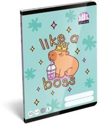 LIZZY Füzet, tűzött, A5, vonalas, 32 lap, 3. osztály, LIZZYSULI, "Lollipop Capybara", "16-32 (TICLFVA5LC3) - pritone