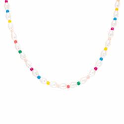 ElectraStore Colier Cu Perle si Margele Colorate Preciosa (C4976)