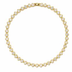 ElectraStore Colier Tennis Arianna Grande Heart GOLD (C4972)