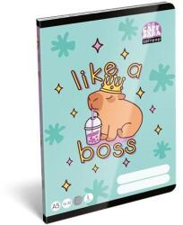LIZZY Füzet, tűzött, A5, vonalas, 32 lap, 1. osztály, LIZZYSULI, "Lollipop Capybara", "14-32 (TICLFVA5LC1) - pritone