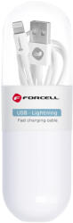Forcell C316 USB-A - Lightning 1 TUBE, 1m, kábel, fehér