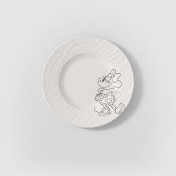 Villeroy & Boch Manufacture Rock Blanc Mickey Mouse desszertes-reggelizőtányér 21, 7cm (1047202640)