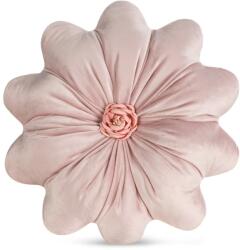 Takoy Virágalakú 40 cm-es bársony díszpárna púderrózsaszín - FLORES 5