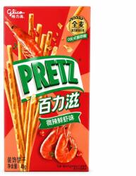 Glico Pretz - Enyhén Csípős Garnélarák Ízesítésű Ropi, 41gr (Glico)