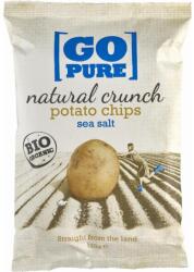 GoPure Chipsuri din cartofi cu sare coapte manual fara gluten, eco - 125 g