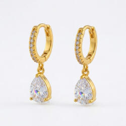 KÁRPÁTHY ékszer Crystal Drop aranyozott fülbevaló