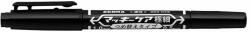  Marker permanent cu doua capete Zebra, Mckie Care, 0.5 mm/1 mm, negru (ZB51861)