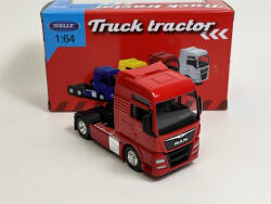 Welly Macheta Cap Tractor MAN TGX XXL 2 axe rosu, scara 1: 64, Welly (68010SFGWr)