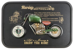 AdTrend Ceas perete decor Motocicleta metal multicolor III 60 x 40 x 6, 5 cm (119201C)