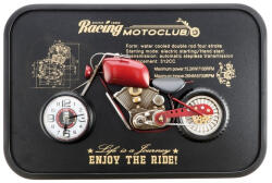 AdTrend Ceas perete decor Motocicleta metal 60 x 40 x 6, 5 cm (119201A)