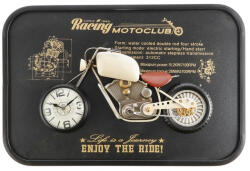 AdTrend Ceas perete decor Motocicleta metal multicolor 60 x 40 x 6, 5 cm (119201B)