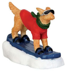 Lemax snowboarding dog Vail Village 2014