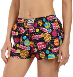 Styx Női bő szárú boxeralsó Styx art klasszikus gumi Pink Bubble (K1857) XL