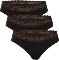 Tommy Hilfiger 3PACK chiloți pentru femei Tommy Hilfiger negri (UW0UW06338 0R8) L (185649)