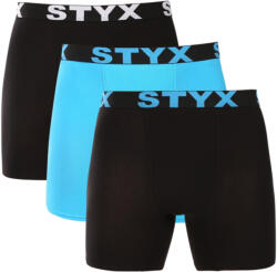 Styx 3PACK férfi boxeralsó Styx long sportos gumi többszínű (3UN09019) XL
