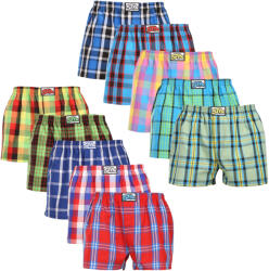 Styx 10PACK férfi bő szárú boxeralsó Styx klasszikus gumi többszínű (10A30111) XL
