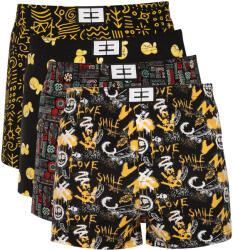 Nedeto 4PACK férfi bő szárú boxeralsó Nedeto többszínű (4NTV05) XXL