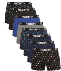 Nedeto 8PACK férfi boxeralsó Nedeto többszínű (8NBV5) 4XL - nedeto