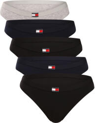 Tommy Hilfiger 5PACK tanga pentru femei Tommy Hilfiger multicolore (UW0UW05642 0R1) XS (185647)