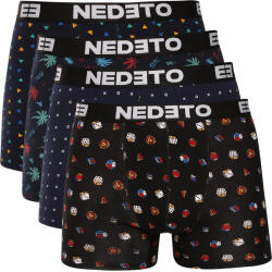 Nedeto 4PACK férfi boxeralsó Nedeto többszínű (4NBV4) M
