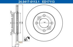 ATE Disc frana ATE 24.0417-0113.1 (24.0417-0113.1)