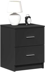 vidaXL Noptiere 2 buc cu 2 sertare, negru, 40x36x50 cm GartenMobel Dekor (858788)