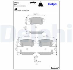 DELPHI Set placute frana DELPHI LP4013 (LP4013)