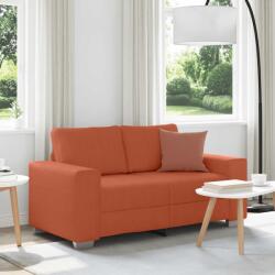 vidaXL Canapea extensibila cu doua locuri, rosu portocaliu, 160x77x82 cm, material catifea reiata GartenMobel Dekor (4105199) Canapea