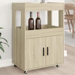 vidaXL Carucior de bar, stejar sonoma, 60x39, 5x89 cm, lemn prelucrat GartenMobel Dekor (848271) Comoda