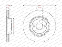 FERODO Disc frana FERODO DDF3340C (DDF3340C) - fixbox