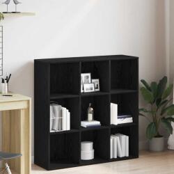 vidaXL Dulap de carti din stejar negru 98x29x97, 5 cm, lemn prelucrat GartenMobel Dekor (862472) Biblioteca