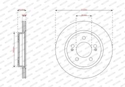 FERODO Disc frana FERODO DDF3347C (DDF3347C) - fixbox