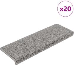 vidaXL Covorase pentru scari, 20 buc. , 65x21x4 cm, gri, cu margini dreptunghiulare GartenMobel Dekor (3365851) Covor