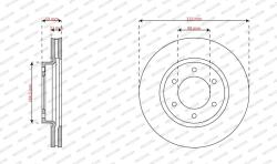 FERODO Disc frana FERODO DDF3358C (DDF3358C) - fixbox
