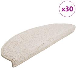 vidaXL Covorase pentru scari, 30 buc. , 65x21x4 cm, alb, semirotunde, mari GartenMobel Dekor (3365818) Covor