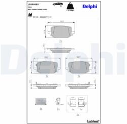 DELPHI Set placute frana DELPHI LP5095EV (LP5095EV)