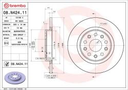 BREMBO Disc frana BREMBO 08. N424.11 (08.N424.11)