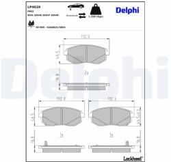 DELPHI Set placute frana DELPHI LP4029 (LP4029)