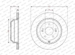 FERODO Disc frana FERODO DDF3125C (DDF3125C)
