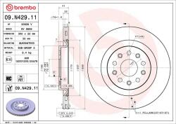 BREMBO Disc frana BREMBO PRIME LINE - UV Coated 09. N429.11 (09.N429.11)