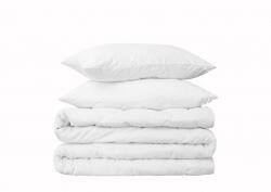 Kotonia Home Set 3 piese 1xpilota de vara Kotonia Home - 2 persoane 180x200 cm 150g/m2 cu, 2 x perne 50x70 cm, Alb, 100% Microfibra, puf siliconizat (000549)
