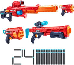 ZURU X-Shot Excel 4db-os játék szivacslövő fegyver készlet 24db lövedékkel (XSH36737) - morzsajatekbolt