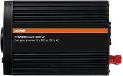 OSRAM Инвертор Osram POWERinvert OEINVU300, 300W, от DC 12V към AC 230V, 1x USB-A, за кола (20685004)