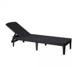 Keter KETER Jaipur kerti nyugágy napozóágy grafit műanyag rattan hatású 187x58x29 cm